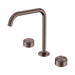 Nero Serenity Bath/Kitchen Set Edge Spout With Metal Handle - Brushed Bronze