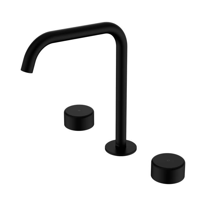 Nero Serenity Bath/Kitchen Set Edge Spout With Metal Handle - Matte Black