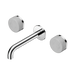 Nero Serenity Wall Basin Set 160mm Spout With Carrara Handle - Chrome
