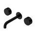 Nero Serenity Wall Basin Set 160mm Spout With Metal Handle - Matte Black