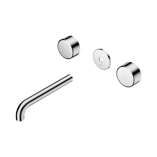 Nero Serenity Wall Basin Set 185mm Spout With Metal Handle Trim Kit Only - Chrome