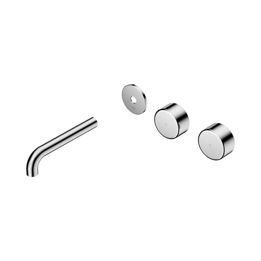Nero Serenity Wall Basin Set 160mm Offset Spout With Metal Handle Trim Kit Only - Chrome