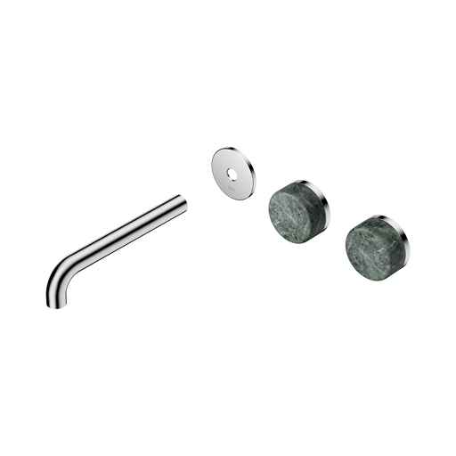 Nero Serenity Wall Basin Set 185mm Offset Spout With Verde Alpi Handle Trim Kit Only - Chrome