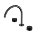 Nero Serenity Bath/Kitchen Set Arc Spout With Marquina Black Handle - Gun Metal