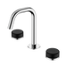 Nero Serenity Basin Set Edge Spout With Marquina Black Handle - Chrome