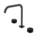 Nero Serenity Bath/Kitchen Set Edge Spout With Marquina Black Handle - Gun Metal
