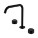 Nero Serenity Bath/Kitchen Set Edge Spout With Marquina Black Handle - Matte Black