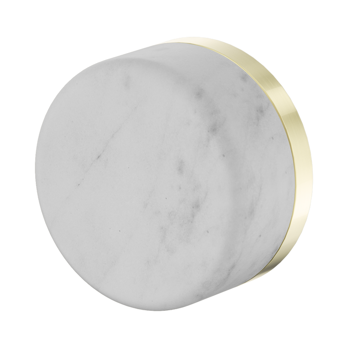 Nero Serenity Progressive Shower Mixer With Carrara Handle - Brushed Gold