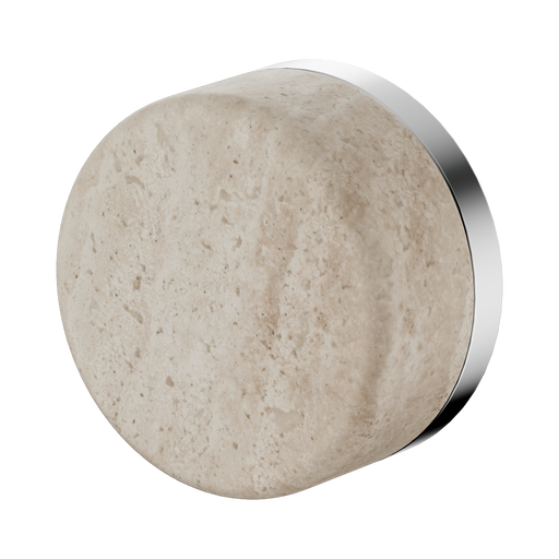 Nero Serenity Progressive Shower Mixer With Rome Travertine Handle - Chrome