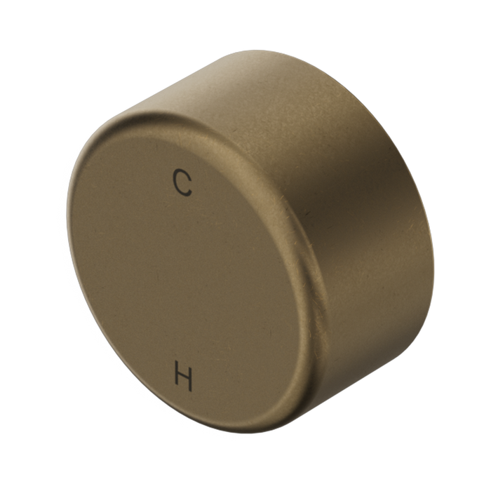 Nero Serenity Progressive Shower Mixer With Metal Handle - Tumbled Antique Brass