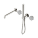 Nero Serenity Progressive Shower System With Spout With Carrara Handle And Slim Shower - Brushed Nickel