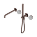 Nero Serenity Progressive Shower System With Spout With Carrara Handle And Slim Shower - Brushed Bronze
