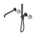Nero Serenity Progressive Shower System With Spout With Carrara Handle And Slim Shower - Gun Metal