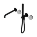 Nero Serenity Progressive Shower System With Spout With Carrara Handle And Slim Shower - Matte Black
