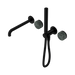 Nero Serenity Progressive Shower System With Spout With Verde Alpi Handle And Slim Shower - Matte Black