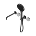 Nero Serenity Progressive Shower System With Spout With Carrara Handle And Serenity Hand Shower - Gun Metal