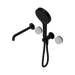 Nero Serenity Progressive Shower System With Spout With Carrara Handle And Serenity Hand Shower - Matte Black