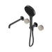 Nero Serenity Progressive Shower System With Spout With Rome Travertine Handle And Serenity Hand Shower - Gun Metal