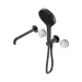 Nero Serenity Progressive Shower System With Spout With Arabescato Corchia Handle And Serenity Hand Shower - Gun Metal