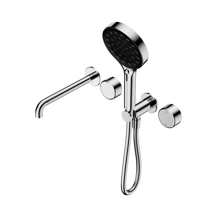Nero Serenity Progressive Shower System With Spout With Metal Handle And Serenity Hand Shower - Chrome