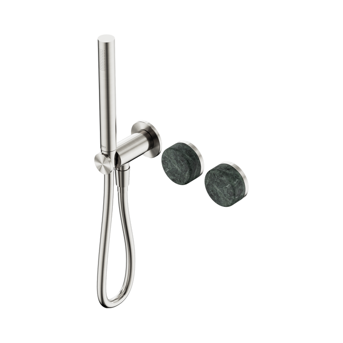 Nero Serenity Progressive Shower System With Verde Alpi Handle And Slim Shower - Brushed Nickel
