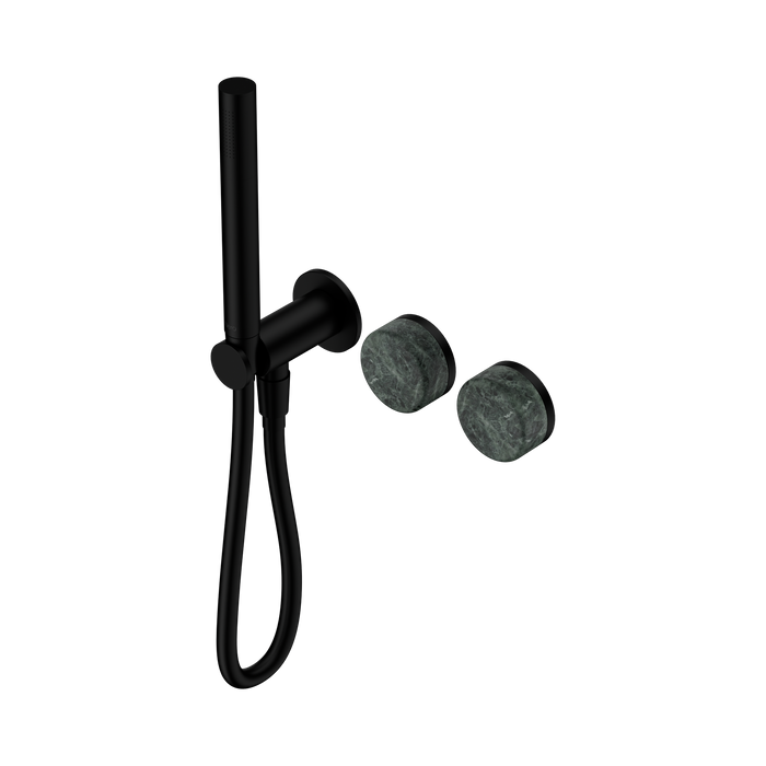 Nero Serenity Progressive Shower System With Verde Alpi Handle And Slim Shower - Matte Black
