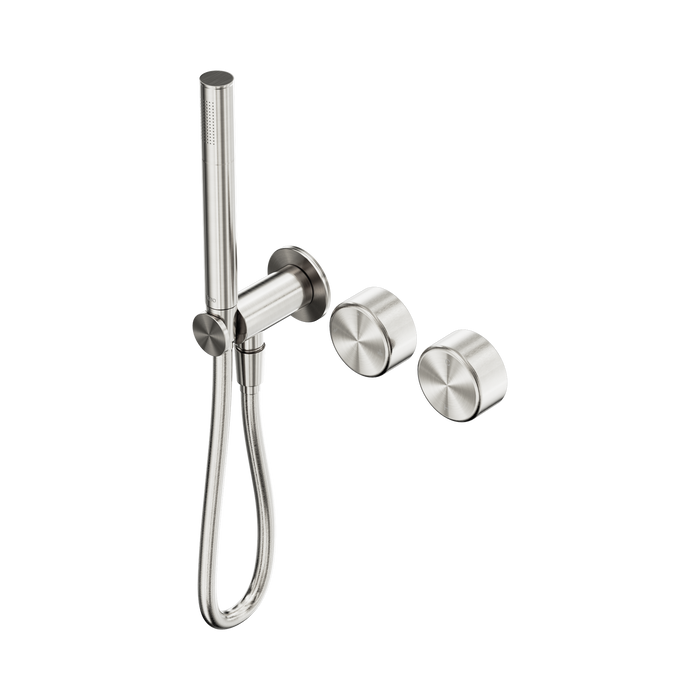Nero Serenity Progressive Shower System With Metal Handle And Slim Shower - Brushed Nickel