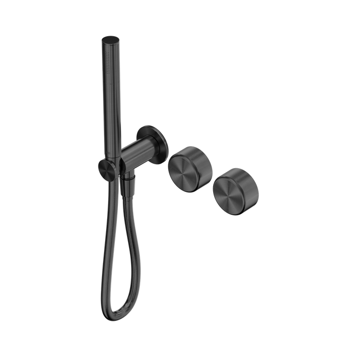 Nero Serenity Progressive Shower System With Metal Handle And Slim Shower - Gun Metal