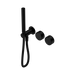 Nero Serenity Progressive Shower System With Metal Handle And Slim Shower - Matte Black