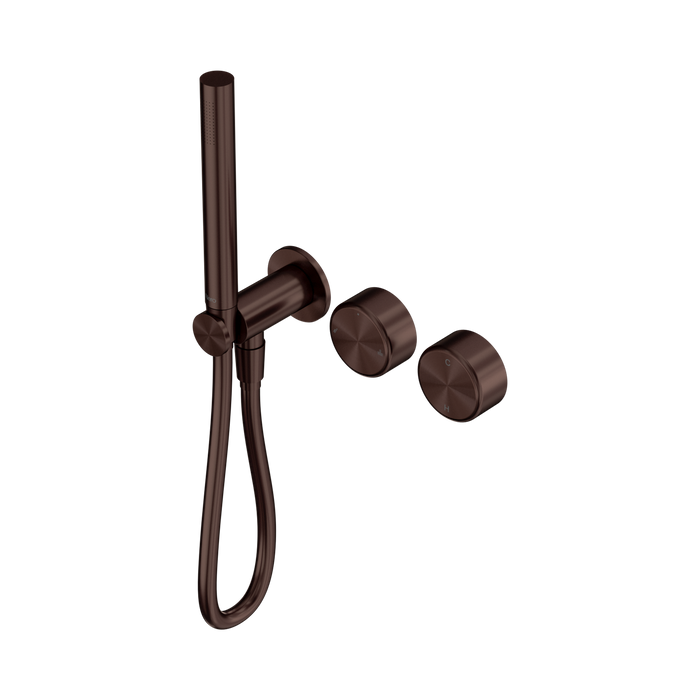 Nero Serenity Progressive Shower System With Metal Handle And Slim Shower - Rome Bronze