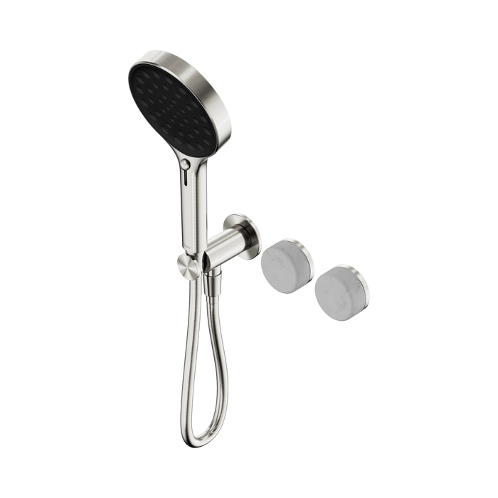 Nero Serenity Progressive Shower System With Carrara Handle And Serenity Hand Shower - Brushed Nickel