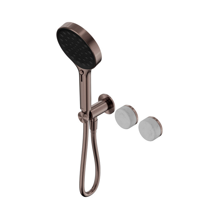 Nero Serenity Progressive Shower System With Carrara Handle And Serenity Hand Shower - Brushed Bronze