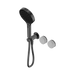 Nero Serenity Progressive Shower System With Carrara Handle And Serenity Hand Shower - Gun Metal