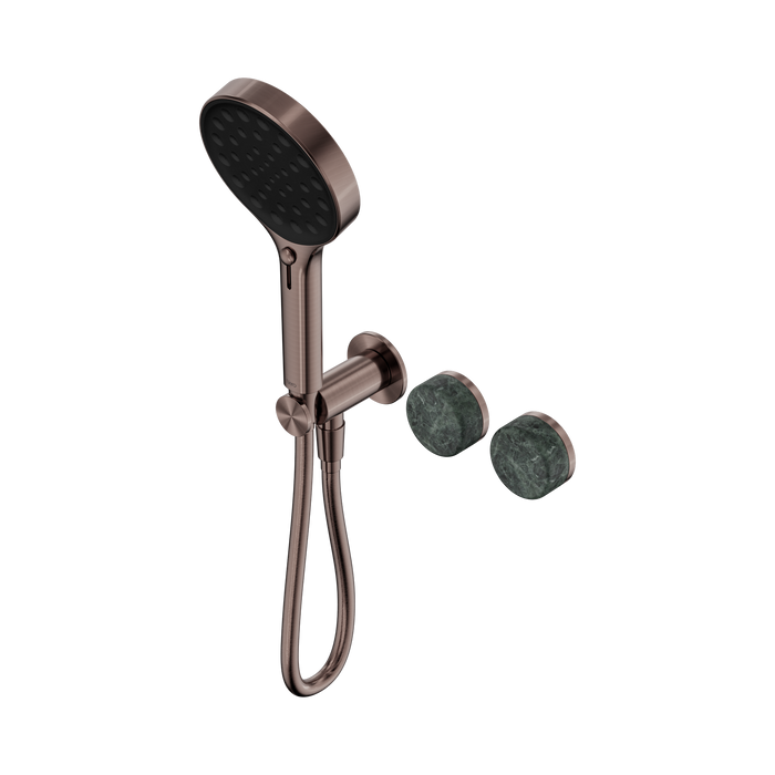 Nero Serenity Progressive Shower System With Verde Alpi Handle And Serenity Hand Shower - Brushed Bronze