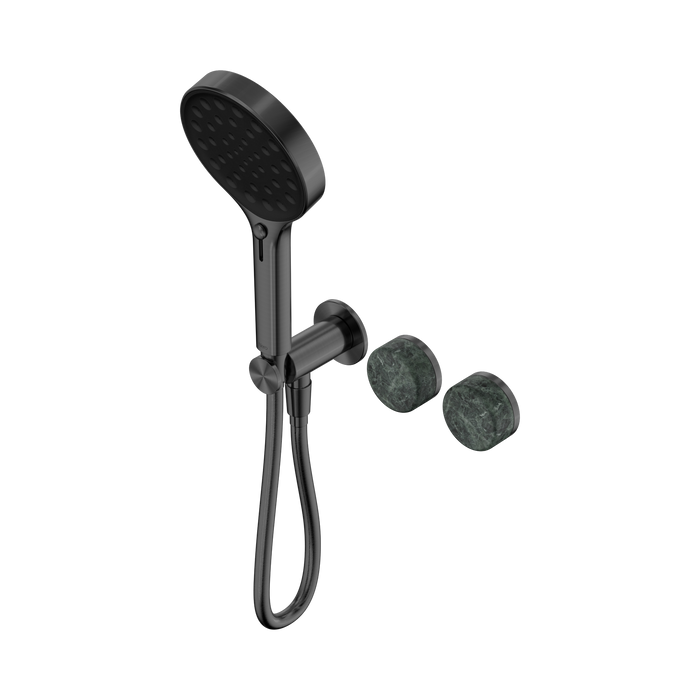 Nero Serenity Progressive Shower System With Verde Alpi Handle And Serenity Hand Shower - Gun Metal