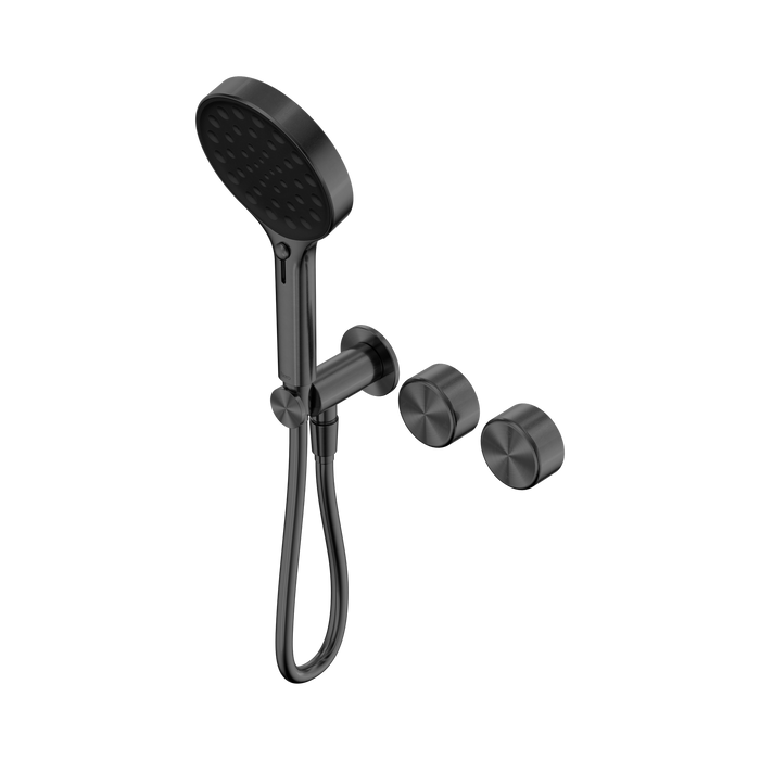Nero Serenity Progressive Shower System With Metal Handle And Serenity Hand Shower - Gun Metal