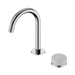 Nero Serenity Progressive Basin Mixer Arc Spout With Carrara Handle - Chrome