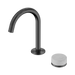 Nero Serenity Progressive Basin Mixer Arc Spout With Carrara Handle - Gun Metal