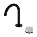 Nero Serenity Progressive Basin Mixer Arc Spout With Carrara Handle - Matte Black