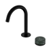 Nero Serenity Progressive Basin Mixer Arc Spout With Verde Alpi Handle - Matte Black