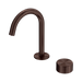 Nero Serenity Progressive Basin Mixer Arc Spout With Metal Handle - Rome Bronze