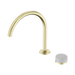 Nero Serenity Progressive Bath/Kitchen Mixer Arc Spout With Carrara Handle - Brushed Gold