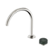 Nero Serenity Progressive Bath/Kitchen Mixer Arc Spout With Verde Alpi Handle - Brushed Nickel