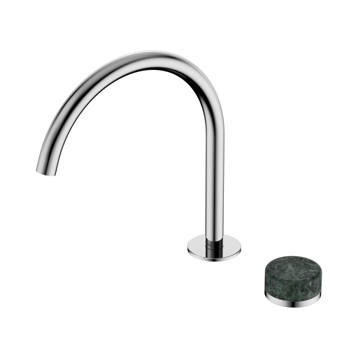 Nero Serenity Progressive Bath/Kitchen Mixer Arc Spout With Verde Alpi Handle - Chrome