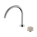 Nero Serenity Progressive Bath/Kitchen Mixer Arc Spout With Rome Travertine Handle - Chrome