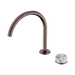 Nero Serenity Progressive Bath/Kitchen Mixer Arc Spout With Arabescato Corchia Handle - Brushed Bronze