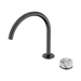 Nero Serenity Progressive Bath/Kitchen Mixer Arc Spout With Arabescato Corchia Handle - Gun Metal