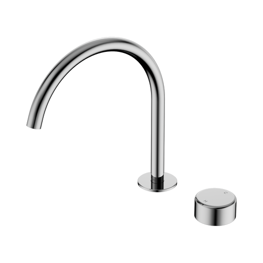 Nero Serenity Progressive Bath/Kitchen Mixer Arc Spout With Metal Handle - Chrome