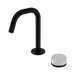 Nero Serenity Progressive Basin Mixer Edge Spout With Carrara Handle - Matte Black