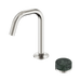 Nero Serenity Progressive Basin Mixer Edge Spout With Verde Alpi Handle - Brushed Nickel